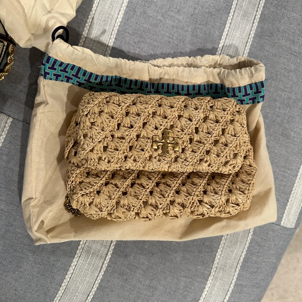 Tory Burch Kira Straw Mini